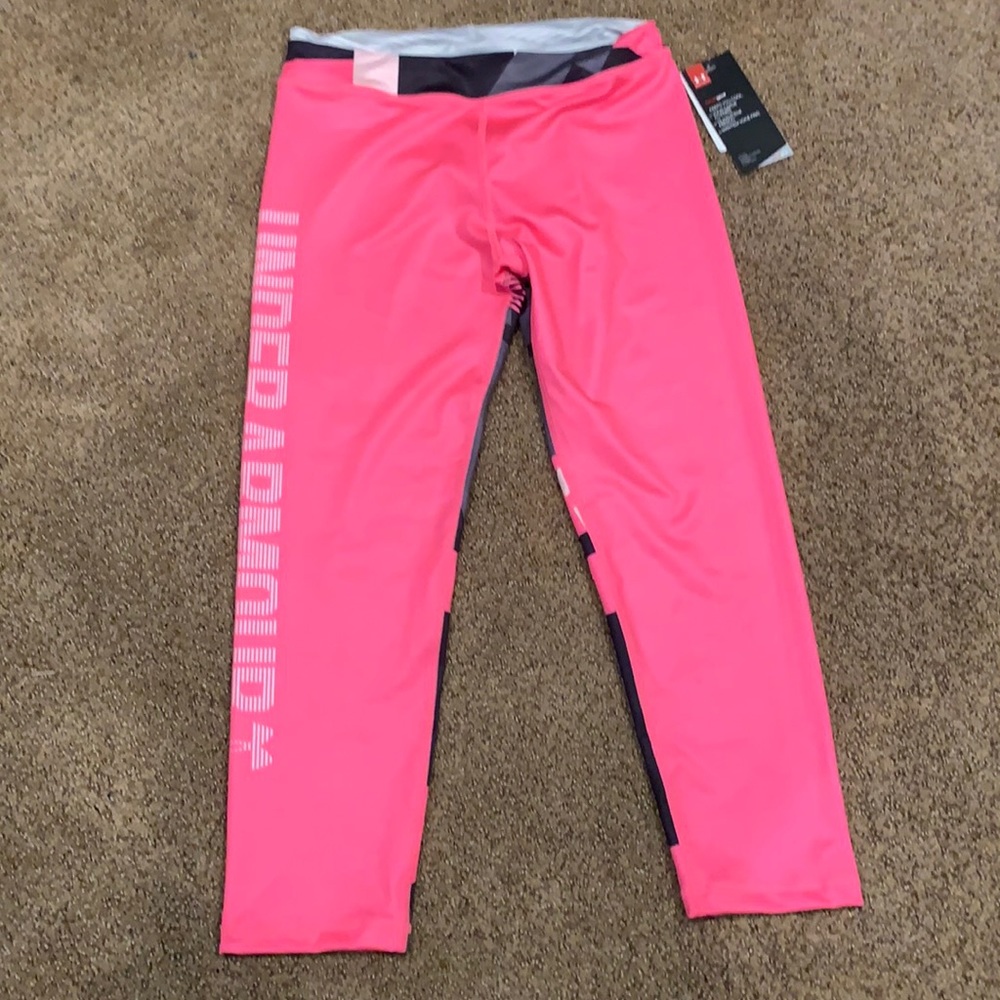 girls pink geometric leggings